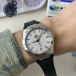 Constellation White Dial Black Gummy Strap 41mm Super Clone