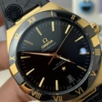 Constellation Gold Black Dial Leather Strap 41mm Super Clone