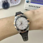 Constellation Silver Grey Dial Black Gummy Strap 41mm Super Clone