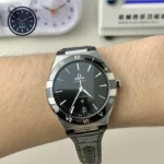 Constellation Black Dial Black Gummy Strap 41mm Super Clone