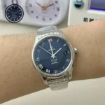 Omega De Ville Men's Blue Roman Dial 41mm Super Clone