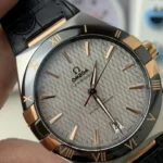 Constellation Grey Dial Black Leather Strap 41mm Super Clone