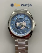 Seamaster Aqua Terra 150m World Time Watch 43mm Blue Dial Super Clone