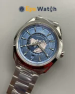 Seamaster Aqua Terra 150m World Time Watch 43mm Blue Dial Super Clone