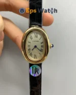 Cartier Bathtub Quartz Best Edition White Dial Super Clone