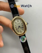Cartier Bathtub Quartz Best Edition White Dial Super Clone