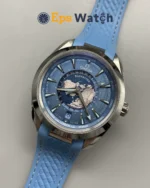 Seamaster Aqua Terra 150m World Time Watch 43mm Blue Dial Super Clone