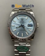Day-Date 228236 Weighted Version with Ice 40mm Blue Dial Super Clone