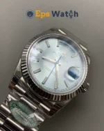 Day-Date 228236 Weighted Version with Ice 40mm Blue Dial Super Clone
