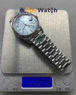 Day-Date 228236 Weighted Version with Ice 40mm Blue Dial Super Clone