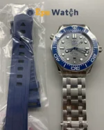 Seamaster 300m Blue Ceramic Bezel 42mm Grey Dial Super Clone