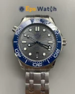 Seamaster 300m Blue Ceramic Bezel 42mm Grey Dial Super Clone