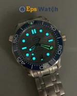 Seamaster 300m Blue Ceramic Bezel 42mm Grey Dial Super Clone