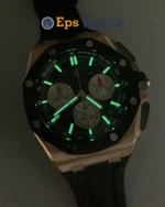 Royal Oak Offshore 26420RO 43mm Rose Gold Case Black Dial Super Clone