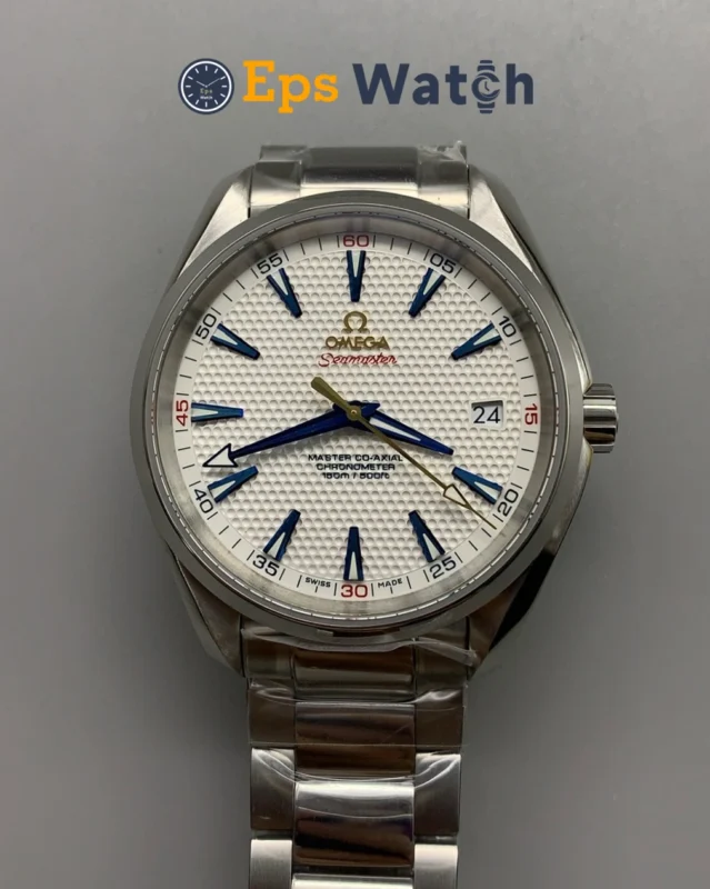 Omega De Ville Men's Blue Roman Dial 41mm Super Clone