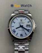 Rolex Day-Date 228206 Blue/Dark Pattern Dial 40mm Super Clone