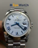 Rolex Day-Date 228206 Blue/Dark Pattern Dial 40mm Super Clone