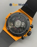 Big Bang Series Ceramic 42mm Orange Skeleton Dial Super Clone