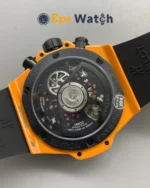 Big Bang Series Ceramic 42mm Orange Skeleton Dial Super Clone