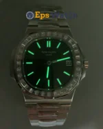 Nautilus 5711 Green Textured Dial 40mm Diamond Bezel Super Clone
