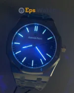 Royal Oak 15500 1:1 Best Version 41MM Blue Textured Dial Super Clone