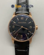 AP Code 11.59 15210OR 41mm Black dial Black leather strap Super Clone