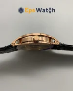 AP Code 11.59 15210OR 41mm Black dial Black leather strap Super Clone