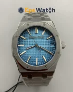 Royal Oak 15510BC 41mm Light Blue Textured Dial Super Clone
