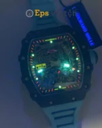 RM035-02 Best Version Skeleton Dial Blue Strap Super Clone