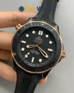 Seamaster 300m 43.5mm Rose Gold Ceramic Black Dial Super Clone