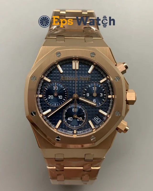 Royal Oak Chronograph 26240 Blue/Rose Gold Dial 41mm Super Clone