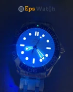 Seamaster 300m Blue Ceramic Bezel 42mm White Dial Super Clone