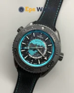 Planet Ocean Best Edition World Time with Blue Nylon Strap Super Clone