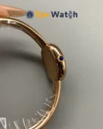 Cartier Bathtub Quartz Rose Gold White Dial Super Clone