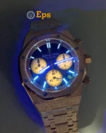 Royal Oak Chronograph 26239OR with frosted blue dial Super Clone