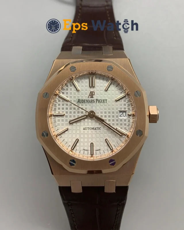 Royal Oak 15450OR 37mm White Textured Dial Super Clone