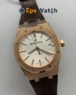Royal Oak 15450OR 37mm White Textured Dial Super Clone