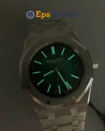 Royal Oak 15202PT 39mm Two-hand Green/Black Dial Super Clone