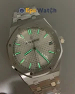 Royal Oak 15500 1:1 Best Version 41MM White Textured Dial Super Clone
