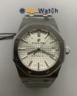 Royal Oak 15400 1:1 White Textured Dial with Bracelet 41mm Super Clone