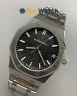 Royal Oak 15500 1:1 Best Version 41MM Black Textured Dial Super Clone