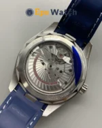 Aqua Terra World Time Watch 43mm Best Version with Blue Dial Super Clone