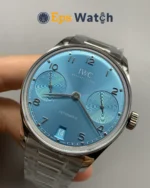 IWC Portuguese IW501708 Light Blue Dial 42mm Super Clone