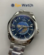 Aqua Terra World Time Watch 43mm Best Version with Blue Dial Super Clone