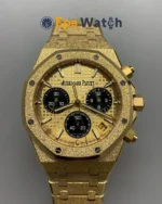 Royal Oak Chronograph 26240BA Frosted Gold 41MM Yellow Gold Dial Super Clone