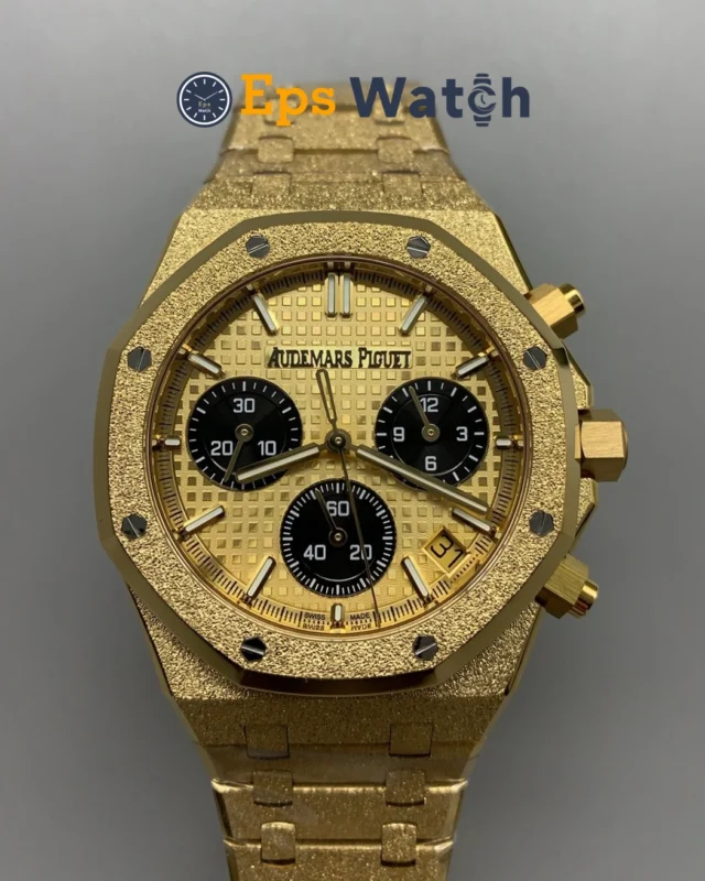 Royal Oak Chronograph 26240BA Frosted Gold 41MM Yellow Gold Dial Super Clone