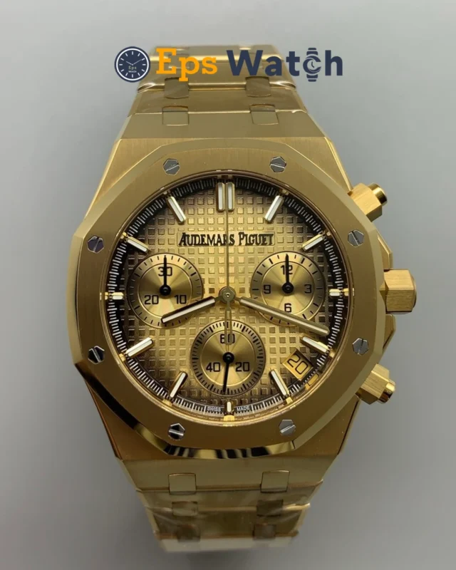 Royal Oak Chrono 26240BA 41MM Gold Dial SH4401 Super Clone