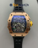RM11-03RG 1:1 Best Version RG Chronograph with Black Inner Bezel - Super Clone
