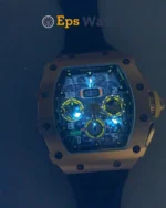 RM11-03RG 1:1 Best Version RG Chronograph with Black Inner Bezel - Super Clone