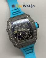 Richard Mille RM35-01 Best Version Blue Silicone Strap Super Clone